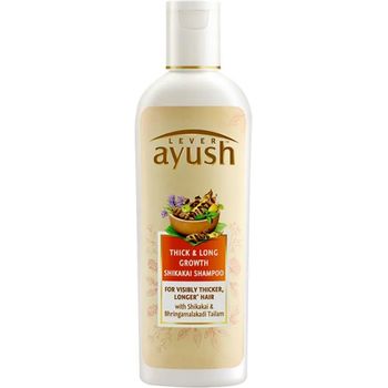 Lever Ayush Thick And Natural Ayurvedic Long Growth Shikakai Shampoo 175ml