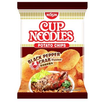 Nissin Cup Noodles Potato Chips Black Pepper Crab Flavour 70g