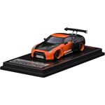 Ignition Model Pandem R35 GT-R Orange/Black Diecast Car