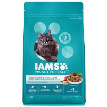 Iams Cat Proactive Health Indoor Weight And Hairball Care 3kg