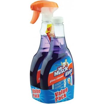 Mr Muscle Kiwi Kleen Glass Cleaner 2x500ml Lavender Valuepack
