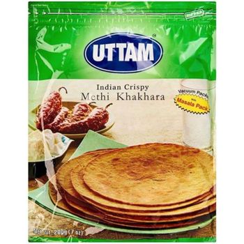 Uttam Indian Crispy Methi Khakhra 200g