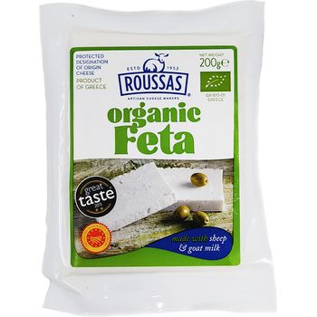 Roussas Authentic Org Feta Greek Cheese Pdo