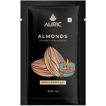 Auric Steamed And Oven Roasted Almonds 50g
