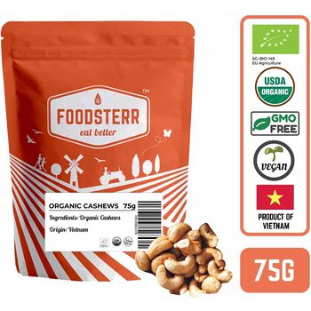 Foodsterr Organic Cashews 75g
