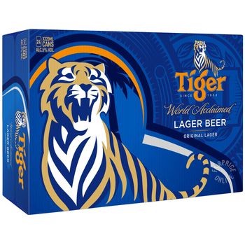 Tiger Beer Lager 24 x 320ml