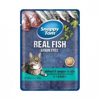 Snappy Tom Pouch with Pilchard And Snapper in Jelly 85g