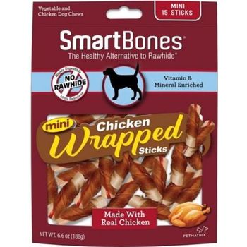 SmartBones Chicken Wrap Mini Sticks Chicken 188g