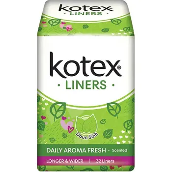 Kotex Panty Liner Betel Leaf Daily Aroma Fresh Scented Long And Wide Contents 16