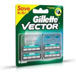 Gillette Vector Plus Shaving Razor Blades 4