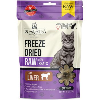 Kelly and Co's Single Ingredient Freeze dried Lamb Liver for Cat 40g