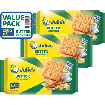 Julie's Crackers Butter 3 x 250g