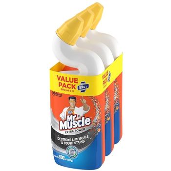 Mr Muscle Toilet Cleaner Extra Power 3pcs x 500ml