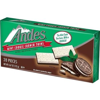 Andes Mint Cookie Crunch Thins 28 Pieces 132g