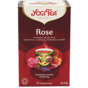 Yogi Tea - Ayurvedic Blend, Organic Rose Tea (17 teabags)