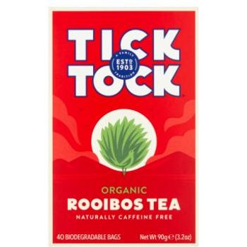 Tick Tock Organic Rooibos Tea 40 Biodegradable Bags 90g