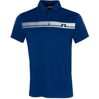 J. Lindeberg Golf Klas Polo Shirt M Estate Blue