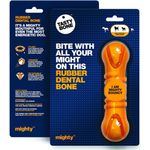 Tasty Bone Mighty Rubber Dental Bone Small Large Dog