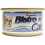 Bistro Cat Canned Food Light Tuna Fish And Shirasu 80g