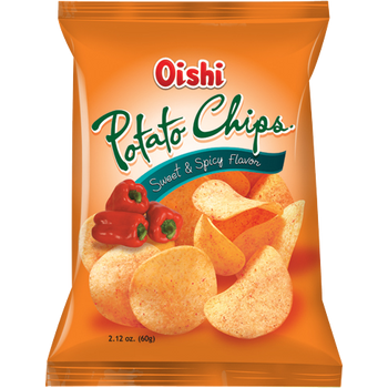 Oishi Natural Potato Chips Sweet and Spicy 60g