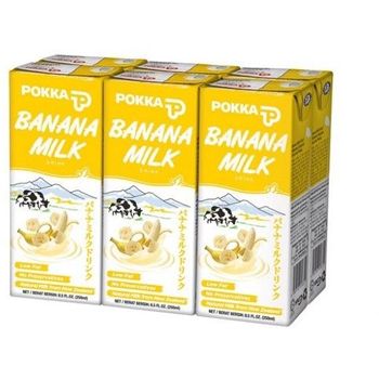 Pokka Milk Drink Banana 6pcs 250ml