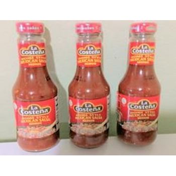 La Costena Salsa 16.7oz Bottle Pack Of 3 Homestyle Mexican Medium
