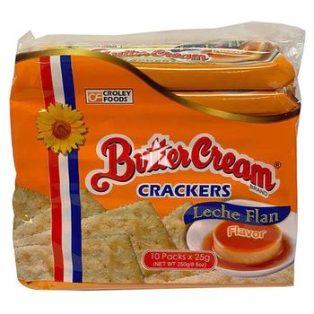 Croley Foods Butter Cream Crackers Leche Flan Flavor 250g