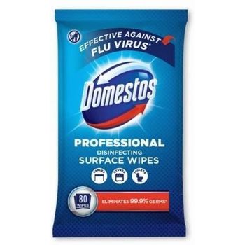 Domestos Professional Multipurpose Disinfecting Surface Wipes 80pcs