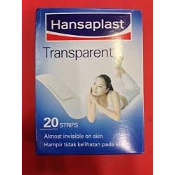 Hansaplast Transparent 20 Strips Almost Invisible On Skin