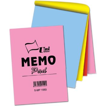 Uni Paper Colour Memo Pad S-MP 1550