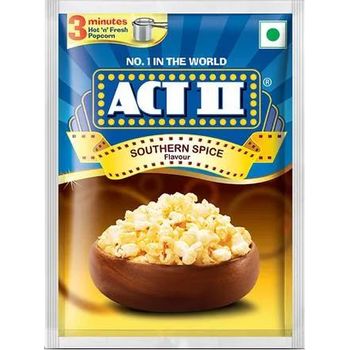 Act II Instant Popcorn Southern Spice Flavour Snacks 70g