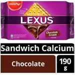 Munchy's Lexus Sandwich Calcium Crackers Chocolate 190g