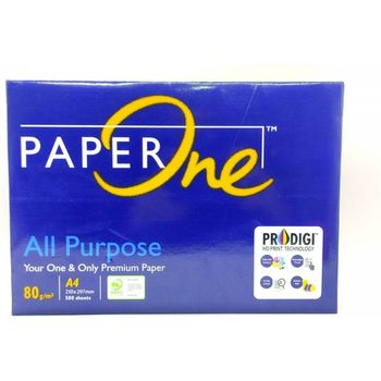 Paper One A4 210x297mm 500 Sheets 80g