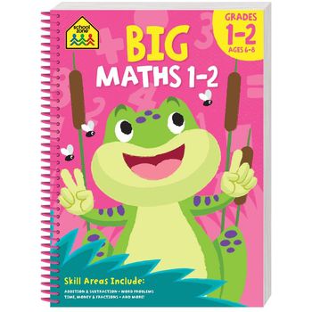 School Zone Big Spiro Workbook Maths Grades 1 To 2