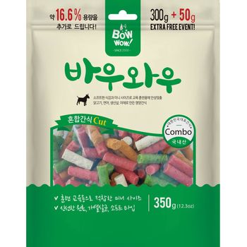 Bow Wow Dog Treat Mixed Cut 350g