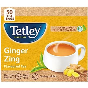 Tetley Ginger Zing Tea 50pcs 100g