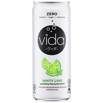 Vida Zero Minty Lime Sparkling Drink 325g