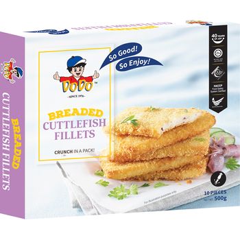 DoDo Breaded Cuttlefish Fillets Cheese 500g