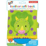 Galt Teether Soft Book Dinosaur