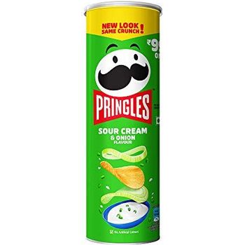 Kellogg's Pringles Sour Cream And Onion Jar 107g