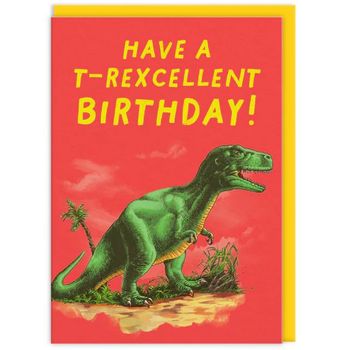 Ohh Deer T-Rex Greeting Card