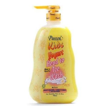 Pureen Body Wash And Shampoo Vanilla Yogurt 750ml