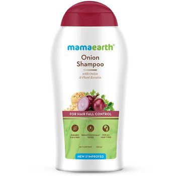 Mamaearth Onion Shampoo for Hair Fall Control And Hair Growth 100ml