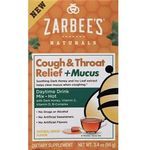 Zarbee's Naturals Cough And Throat Relief + Mucus Daytime Mix with Dark Honey Natural Lemon Flavor 6 Count