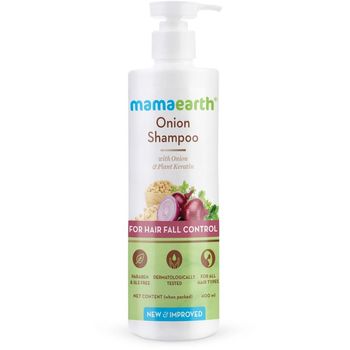 Mamaearth Onion Shampoo for Hair Fall Control 400ml