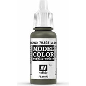 Vallejo Us Dark Green Model Color Paint 17ml