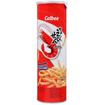 Calbee Prawn Cracker Canister Original 80g