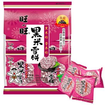 旺旺黑米雪饼84G | Want Want Black Rice Snow Cake Cracker 84g