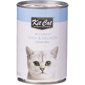 Kit Cat Atlantic Tuna With Wild Salmon 400g
