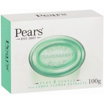 Pears Pure and Gentle with Lemon Flower Extracts Green Soap 100g